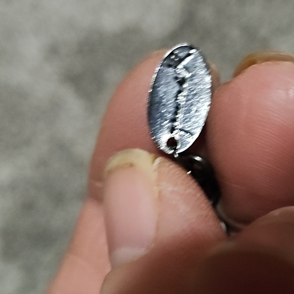 VINTAGE TINY BEADED BLACK CLUSTERED DANGLE GUNMETAL CHAIN 21" NECKLACE - Picture 2 of 10